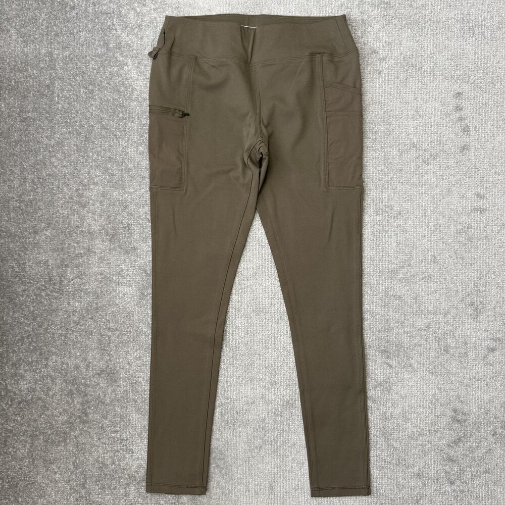 Carhartt Force Leggings Womens Medium Tall Olive Fitted Work Utility Pockets